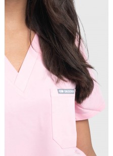 Women's Medical Blouse Dr Scrub Pink PRS01TFPI Women's Medical Blouse Dr Scrub Pink PRS01TFPI