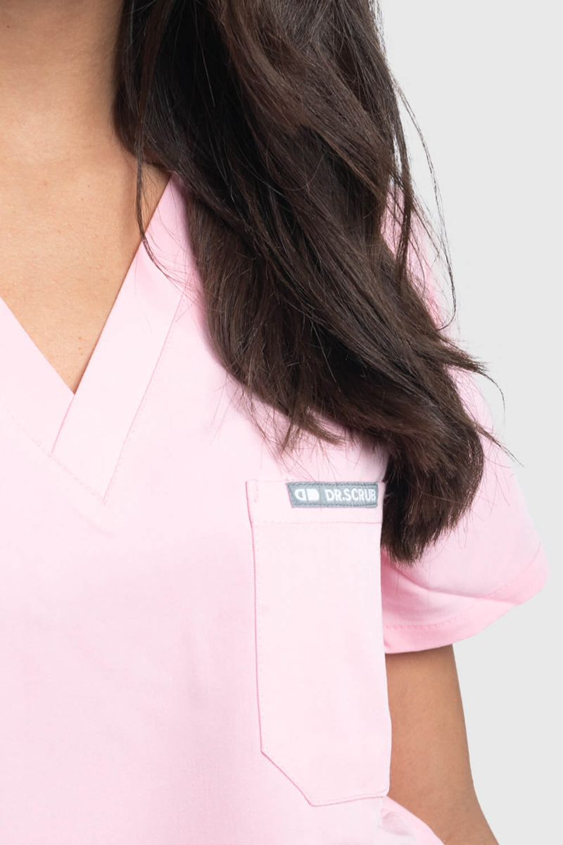 Women's Medical Blouse Dr Scrub Pink PRS01TFPI Women's Medical Blouse Dr Scrub Pink PRS01TFPI