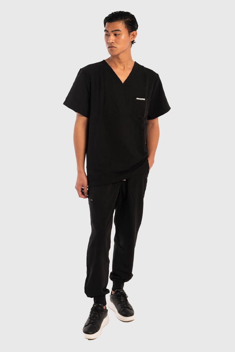 Medizinisches Herrenhemd Dr Scrub Schwarz PRS01TMBK Medizinisches Herrenhemd Dr Scrub Schwarz PRS01TMBK