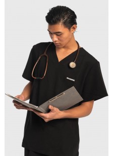 Medizinisches Herrenhemd Dr Scrub Schwarz PRS01TMBK Medizinisches Herrenhemd Dr Scrub Schwarz PRS01TMBK