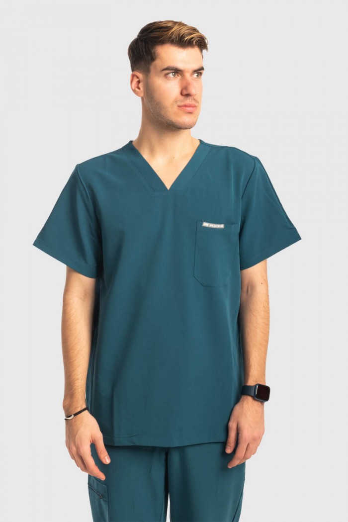 Medizinisches Herrenhemd Dr Scrub Cypress Grün PRS01TMCA