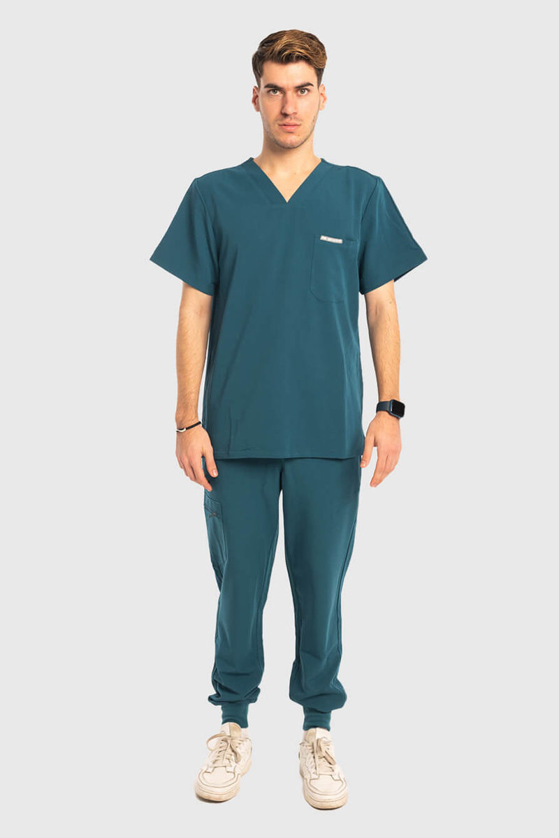 Medizinisches Herrenhemd Dr Scrub Cypress Grün PRS01TMCA Medizinisches Herrenhemd Dr Scrub Cypress Grün PRS01TMCA