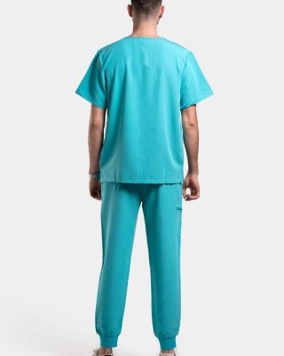 Medizinisches Herrenhemd Dr Scrub Türkis PRS01TMTE