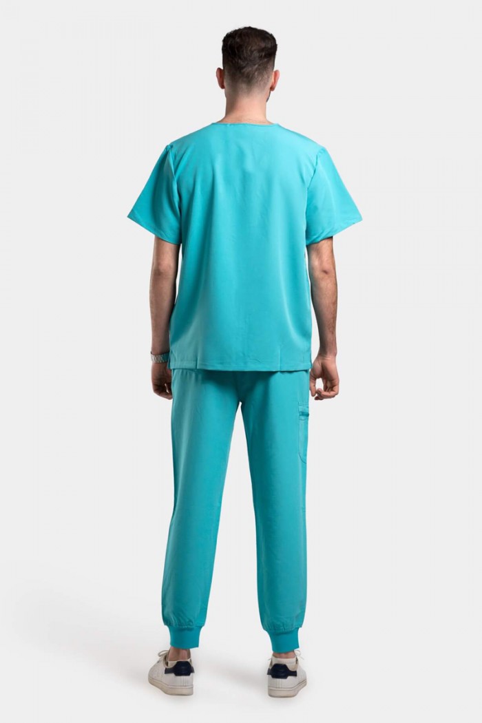 Medizinisches Herrenhemd Dr Scrub Türkis PRS01TMTE