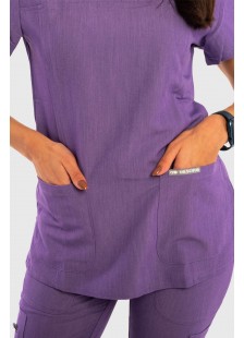 Medizinische Damenbluse Dr Scrub MOV PRS02TFMP Medizinische Damenbluse Dr Scrub MOV PRS02TFMP