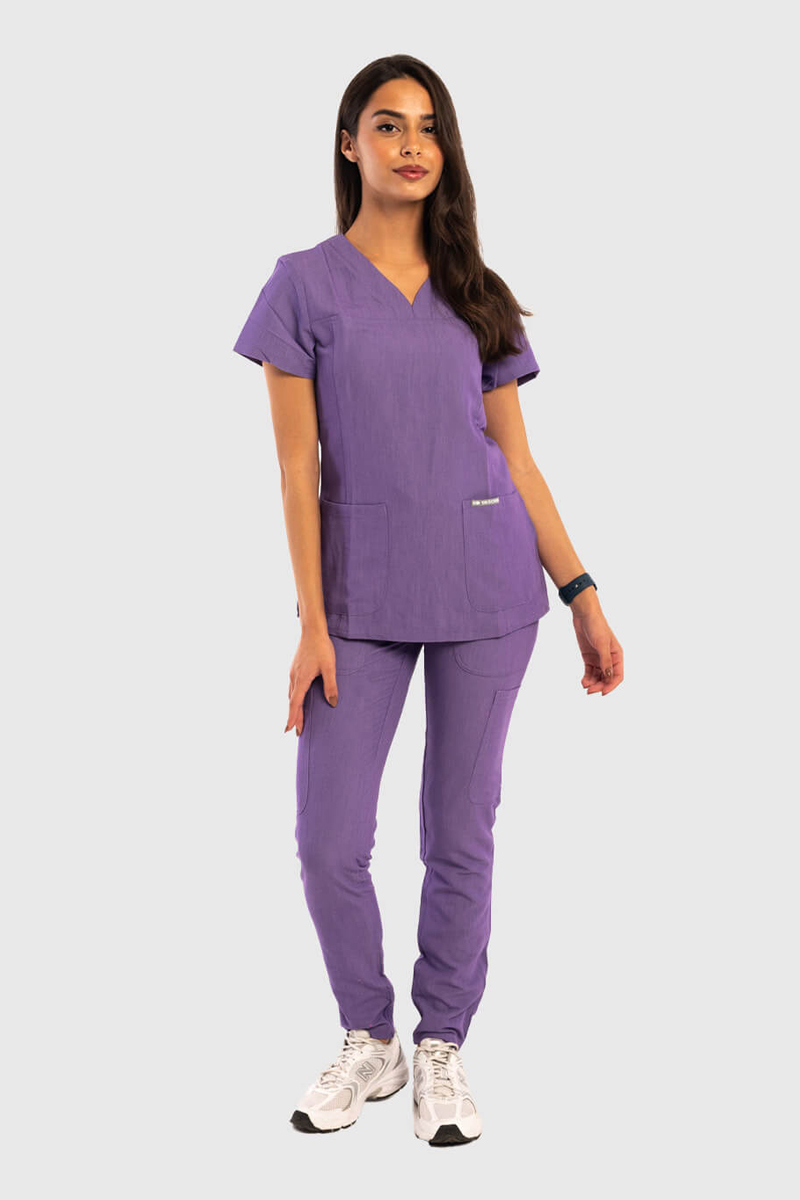 Medizinische Damenbluse Dr Scrub MOV PRS02TFMP Medizinische Damenbluse Dr Scrub MOV PRS02TFMP