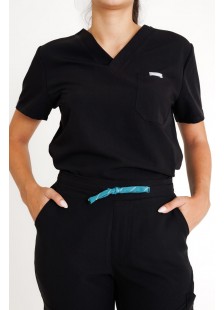 Medizinische Damenhose Dr Scrub Schwarz PRS03PFBK