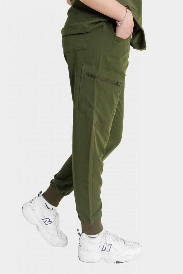 Women's Medical Pants Dr Scrub Khaki PRS03PFTL