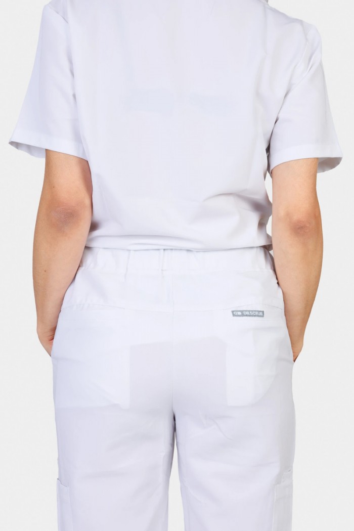 Women's medical pants Dr Scrub White PRS04PFWH