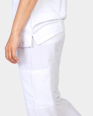 Women's medical pants Dr Scrub White PRS04PFWH