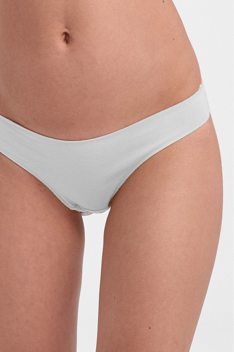 Women's Underwear Thong POWER FLOWER 6 Pack White Beige Women's Underwear Thong POWER FLOWER 6 Pack White Beige