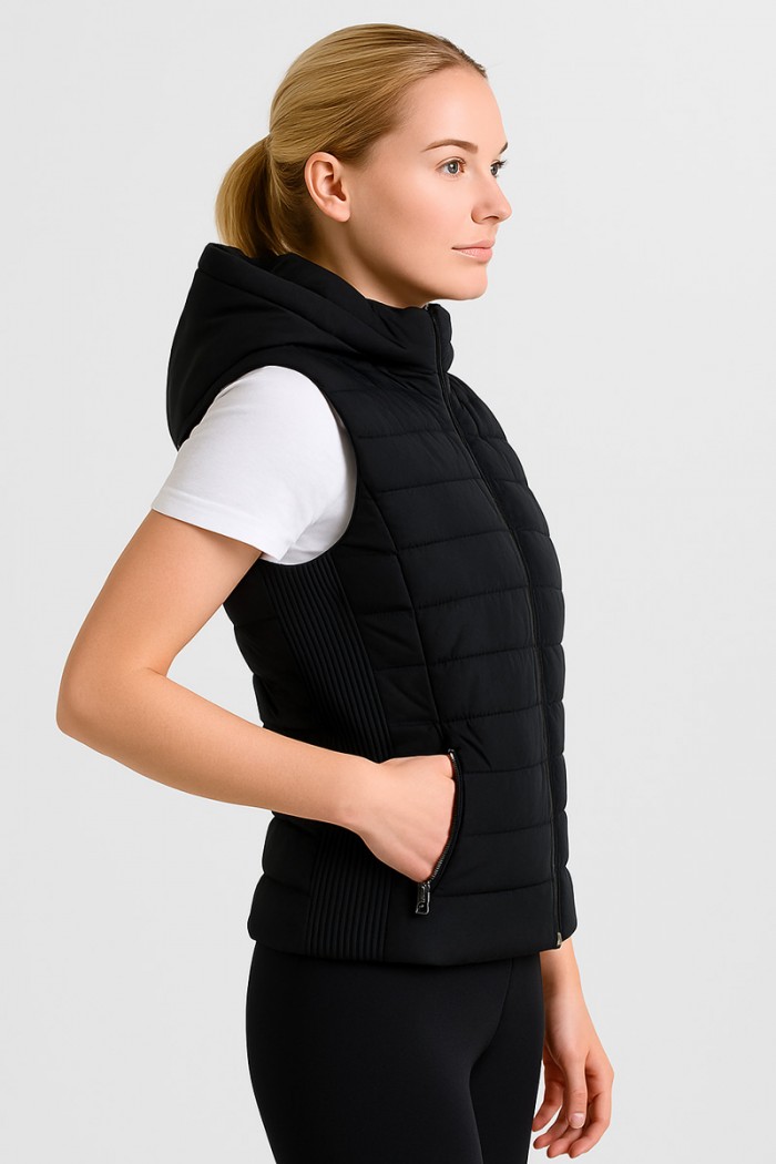 DAMENJACKE OHNE ÄRMEL JACKE EWINKER SCHWARZ