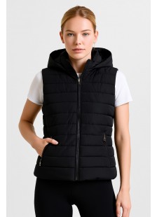 WOMEN'S SLEEVELESS JACKET JACKET EWINKER BLACK WOMEN'S SLEEVELESS JACKET JACKET EWINKER BLACK