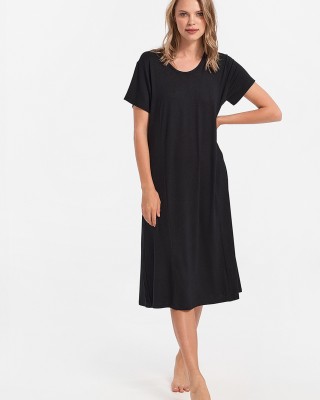 Kurzärmeliges Kleid ANS BLACK 289