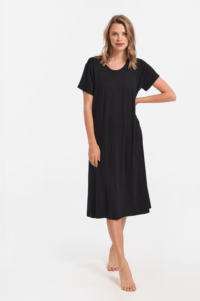 Kurzärmeliges Kleid ANS BLACK 289