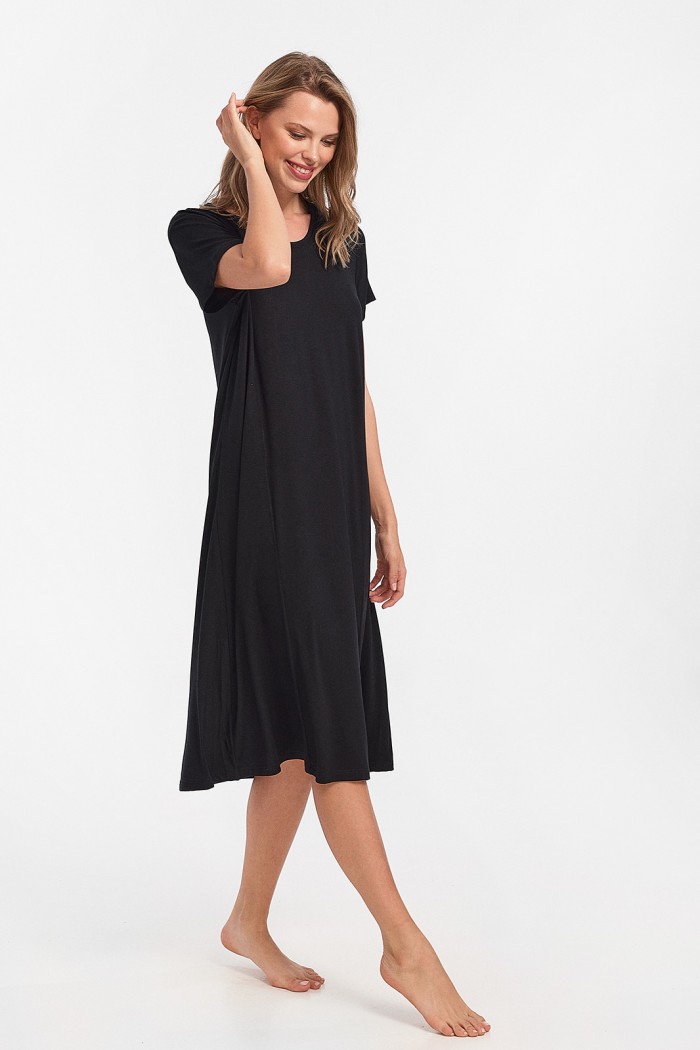 Kurzärmeliges Kleid ANS BLACK 289