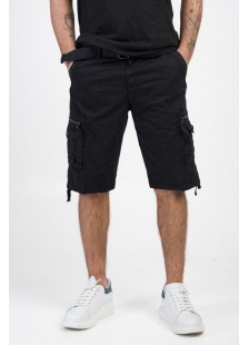Herren Bermudashorts FOREX Cargo mit Gürtel 2820 BLACK Herren Bermudashorts FOREX Cargo mit Gürtel 2820 BLACK