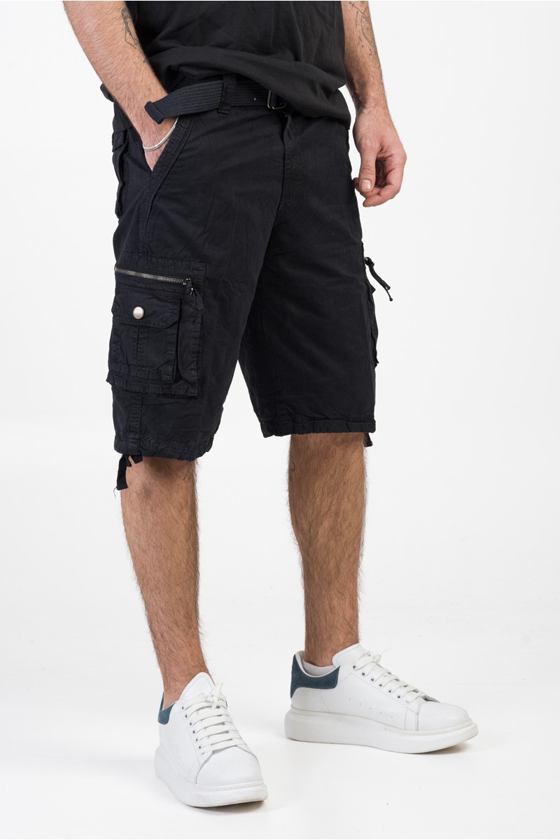 Herren Bermudashorts FOREX Cargo mit Gürtel 2820 BLACK Herren Bermudashorts FOREX Cargo mit Gürtel 2820 BLACK
