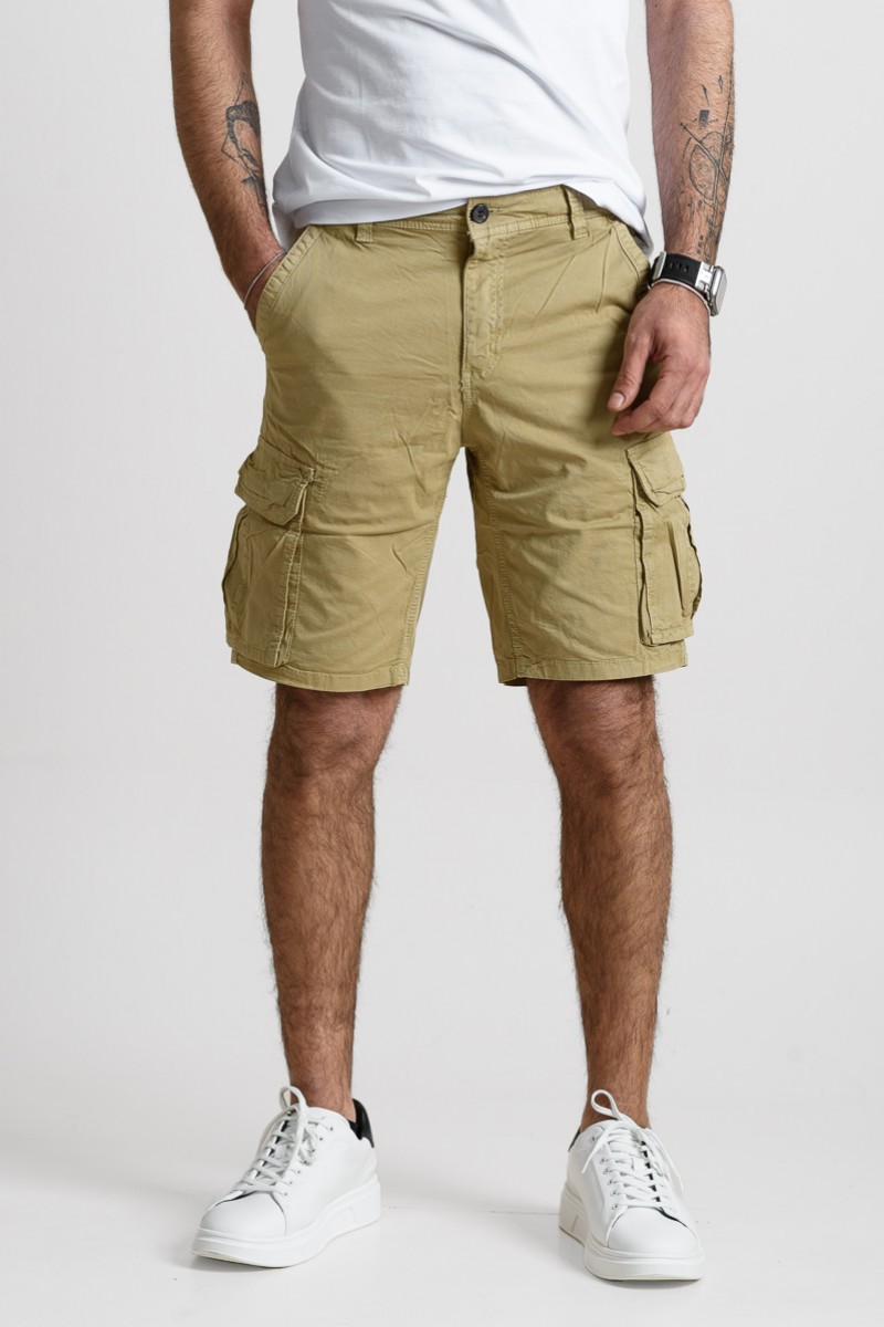 MEN'S CARGO SHORTS FOREX 3008-F BEIGE