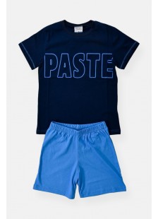 Sommer-Schlafanzug Junge GALAXY PASTE NAVY Sommer-Schlafanzug Junge GALAXY PASTE NAVY