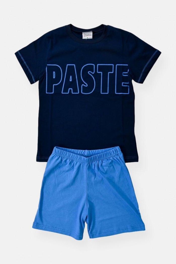 Summer pajamas boy GALAXY PASTE NAVY