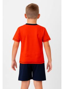 Summer pajamas boy's GALAXY PASTE Red
