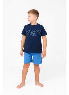 Sommer-Schlafanzug Junge GALAXY PASTE NAVY Sommer-Schlafanzug Junge GALAXY PASTE NAVY