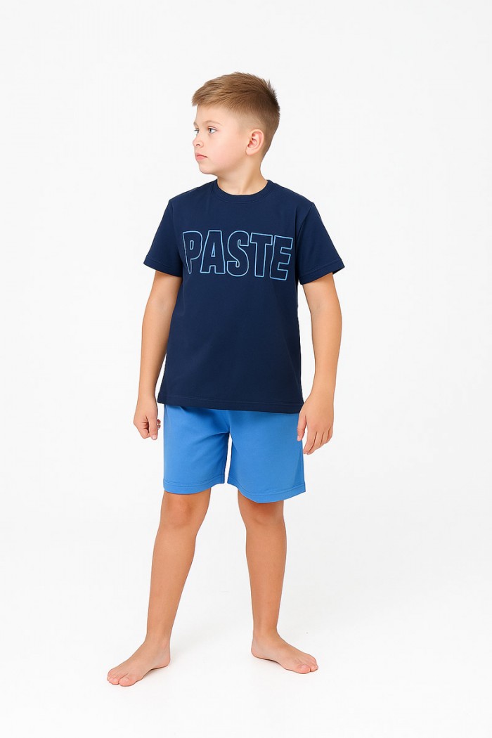 Summer pajamas boy GALAXY PASTE NAVY