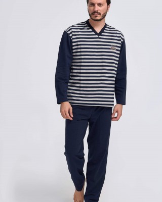 Frühling - Herbst Herren-Pyjamas LION