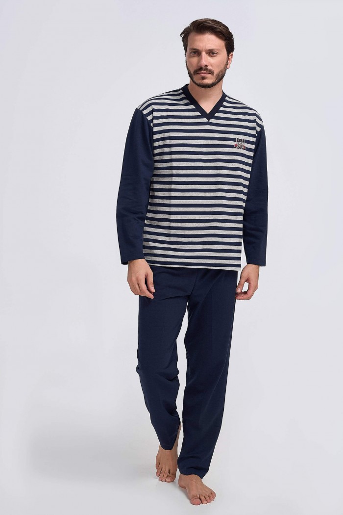 Spring - autumn Men's pajamas LION