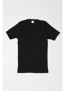 Childrens Short Sleeved GIORGIO Flannel with Short Sleeve Black