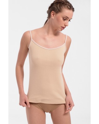 Βαμβακερό φανελάκι με λεπτή τιράντα ELEANA