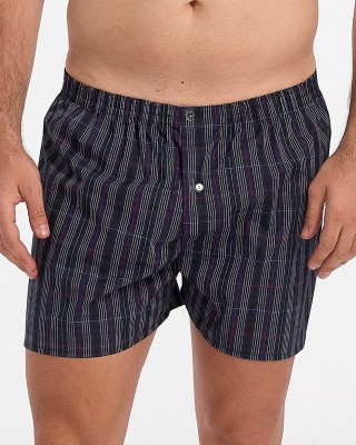 Herren Boxershorts MASCOT Fabric Striped Navy