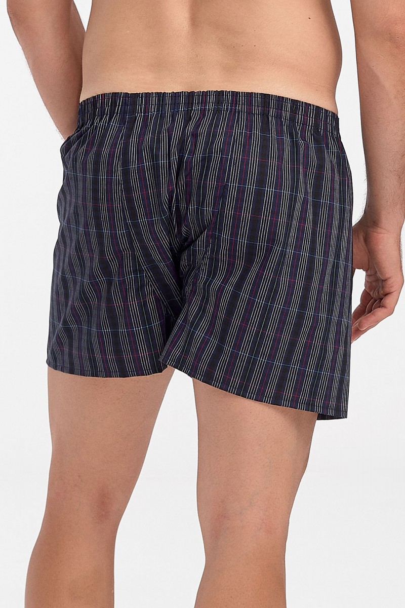 Herren Boxershorts MASCOT Fabric Striped Navy