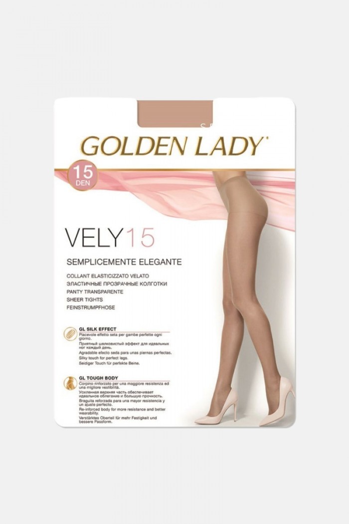 Delicate tights GOLDEN LADY VELY 15 DEN 2 PACK