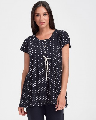 Damen Schlafanzug Cherry polka dot 10113
