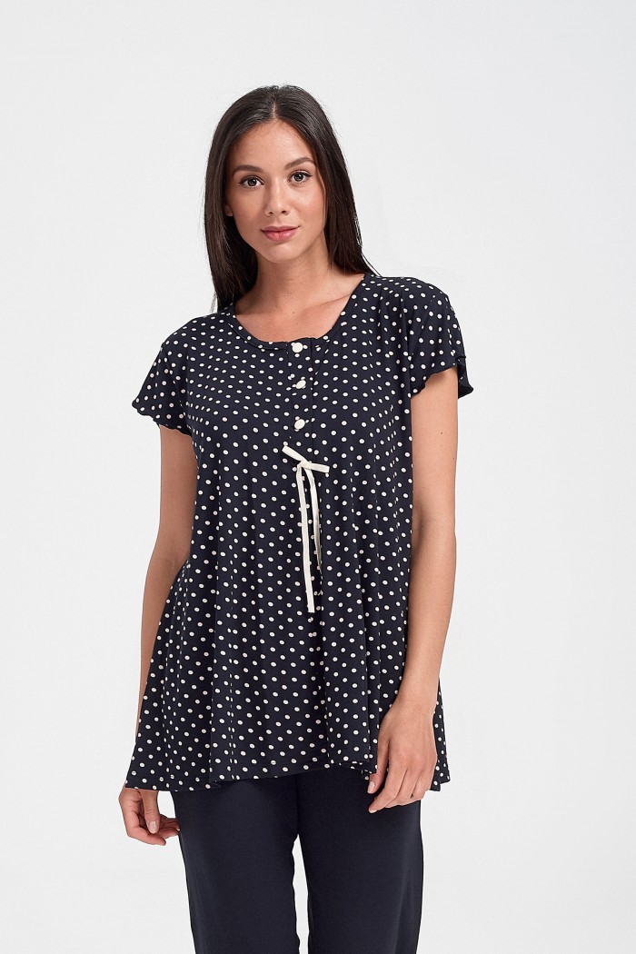 Damen Schlafanzug Cherry polka dot 10113