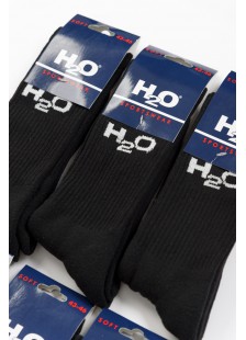 Sport-Socken H2O Schwarz 6er-Pack Sport-Socken H2O Schwarz 6er-Pack
