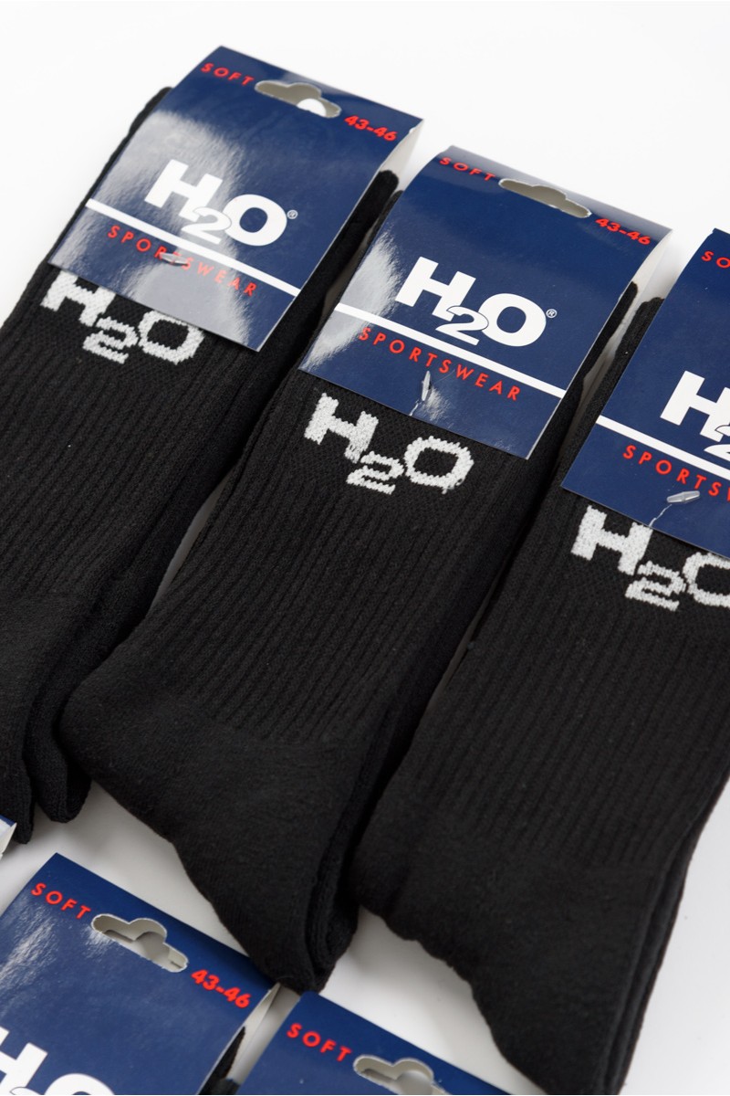 Sport-Socken H2O Schwarz 6er-Pack Sport-Socken H2O Schwarz 6er-Pack