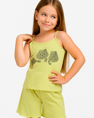 Children's pajamas for girl HAPPY FAMILY KH795P