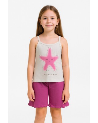 Children's pajamas for girl HAPPY FAMILY KH811P