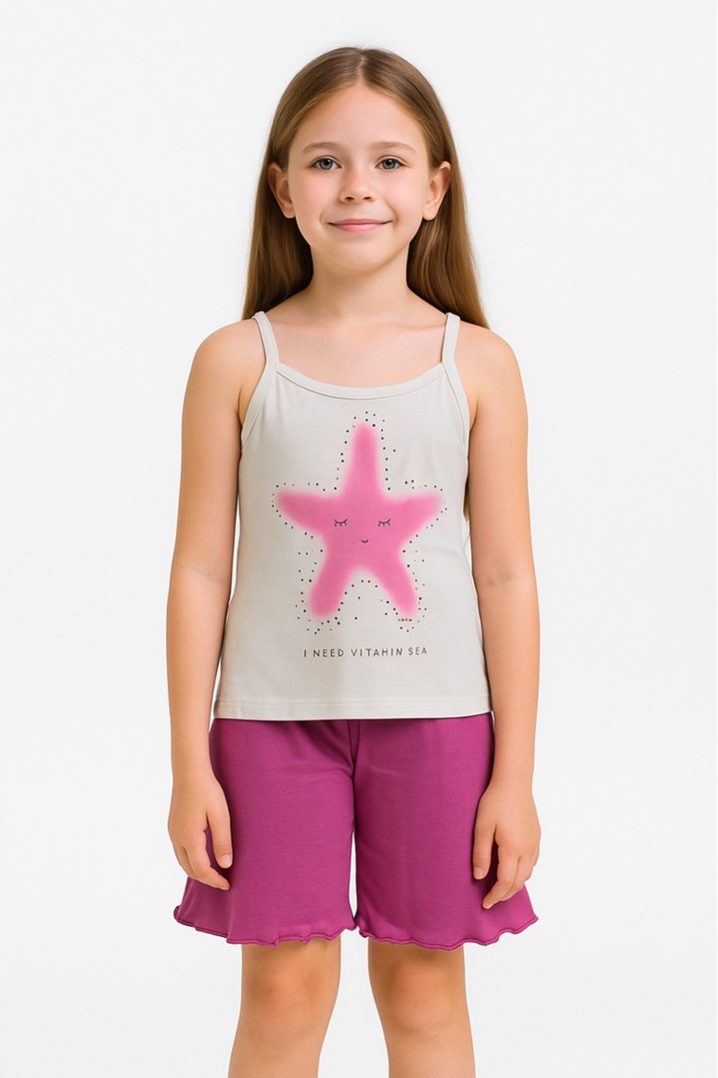Children's pajamas for girl HAPPY FAMILY KH811P Children's pajamas for girl HAPPY FAMILY KH811P