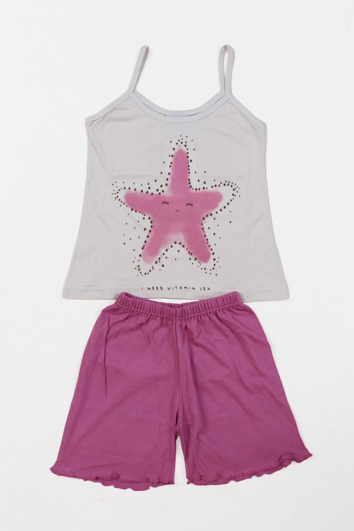 Children's pajamas for girl HAPPY FAMILY KH811P