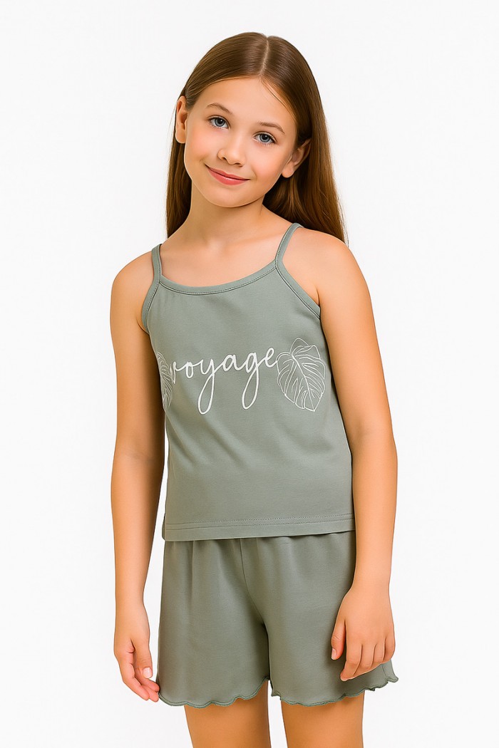 Children's pajamas for girl HAPPY FAMILY KH843P