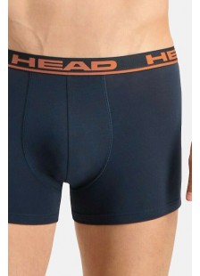 Men's Boxers HEAD Basic 2 Pack NAVY ORANGE Men's Boxers HEAD Basic 2 Pack NAVY ORANGE