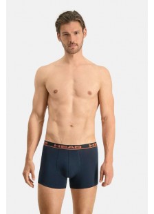 Men's Boxers HEAD Basic 2 Pack NAVY ORANGE Men's Boxers HEAD Basic 2 Pack NAVY ORANGE