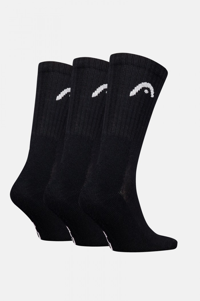 Sports socks HEAD 3 Pack Black 701229015