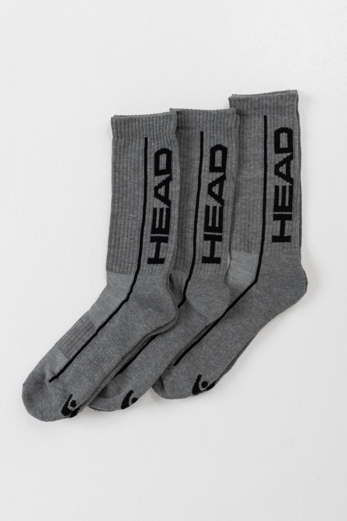 HEAD Performance 3 Pack Sports Socks HEAD Performance 3 Pack Grey
