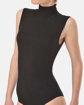 HELIOS Sleeveless turtleneck shorts - Micromodal