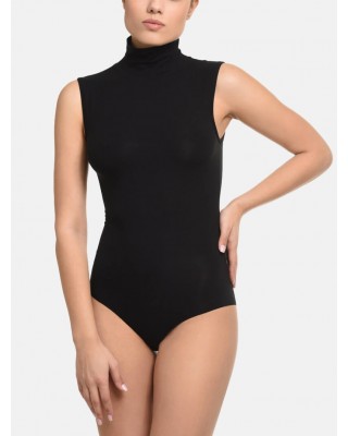 HELIOS Sleeveless turtleneck shorts - Micromodal